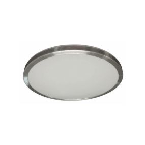 Artdelight Basic - badkamer plafondverlichting - Ø 28 x 6 cm - 12W LED incl. - IP44 - aluminium