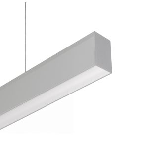 Lichtkoning Slim Line - hanglamp - 58 x 5,5 x 3,3 cm - 11W LED incl. - alu - niet-dimbaar - warm witte lichtkleur (2700K)