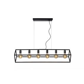 Lucide Fabian - hanglamp - 120 x 25 x 161 cm - zwart