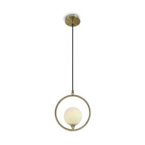 ONE Light Nordic Decorative - hanglamp - Ø 23,8 x 178 cm - geborsteld messing