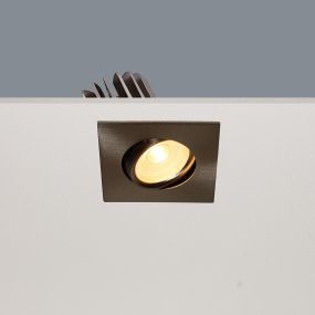 Artdelight Venice 2608 - inbouwspot - 80 x 80 mm, Ø 68 mm inbouwmaat - 8W dimbare LED incl. - IP44 - mat staal