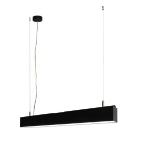 Lichtkoning Linear - hanglamp - 170 x 5 x 200 cm - 54W LED incl. - zwart - warm witte lichtkleur | Lichtkoning