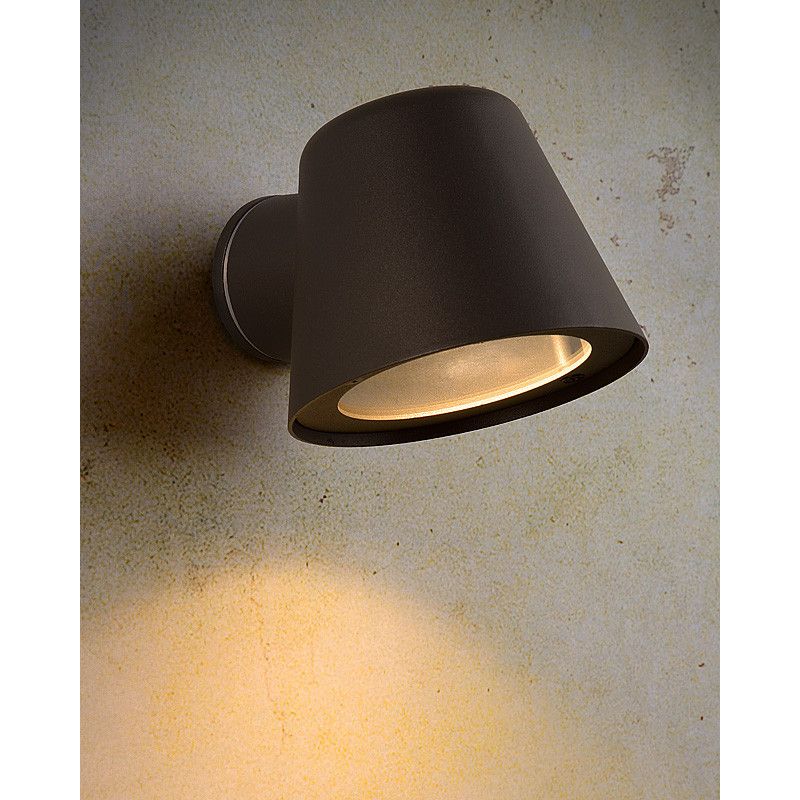 Lucide Dingo - buiten wandlamp x 14,5 x 9 cm - 5W dimbare LED incl. - IP44 - | Lichtkoning